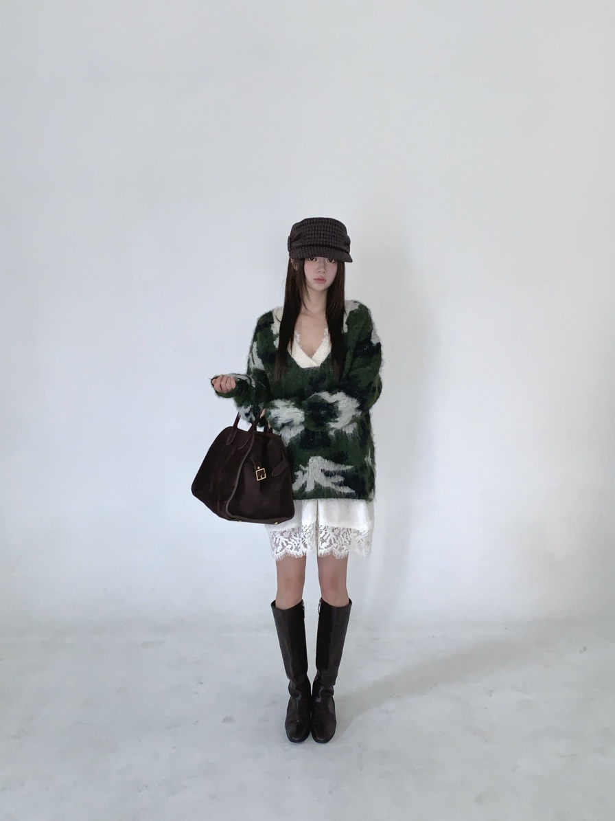 MAISONDEGLORY東大門實拍女裝新品時尚休閑針織衫羊毛針織Maison de glory針織衫