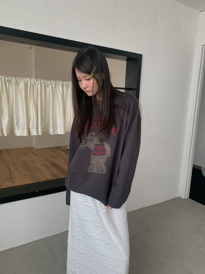 CAMEL-P東大門直郵女裝新品時尚長袖T恤泰迪熊Came_l 家長袖T恤