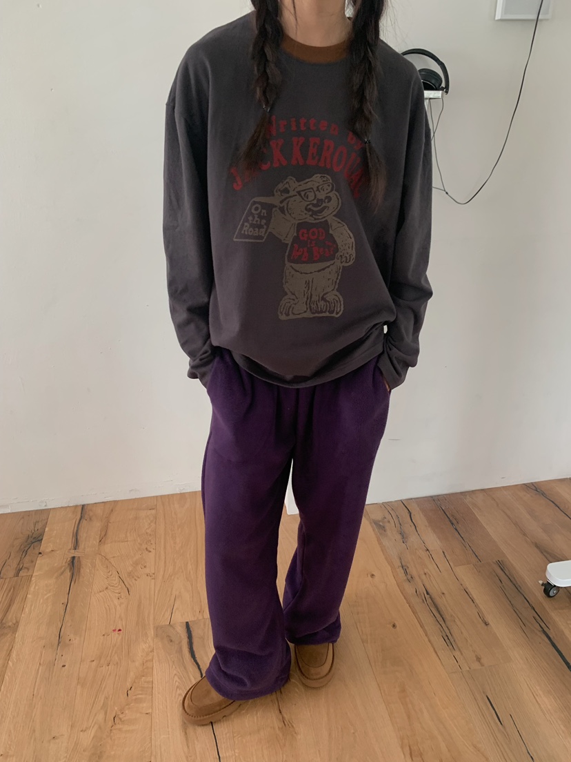 CAMEL-P東大門直郵女裝新品時尚長袖T恤泰迪熊Came_l 家長袖T恤