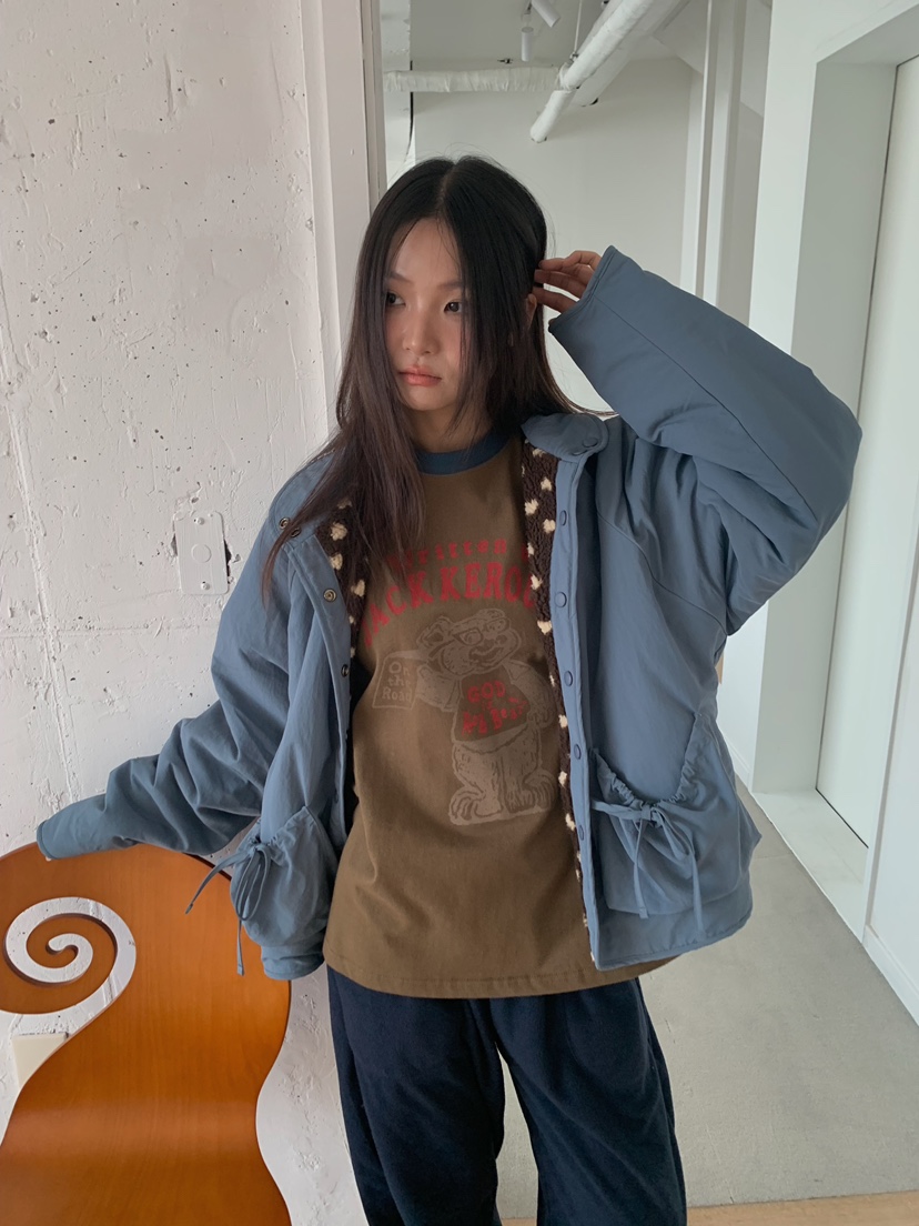 CAMEL-P東大門直郵女裝新品時尚長袖T恤泰迪熊Came_l 家長袖T恤