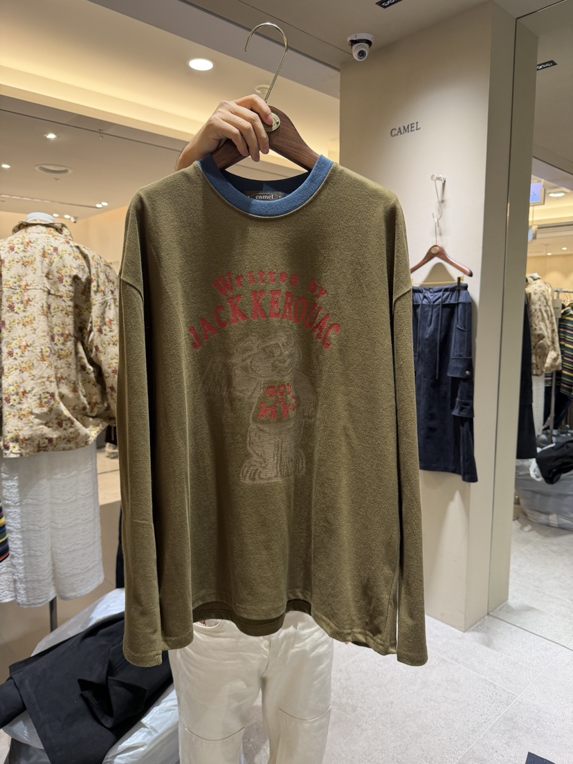 CAMEL-P東大門直郵女裝新品時尚長袖T恤泰迪熊Came_l 家長袖T恤圖色3