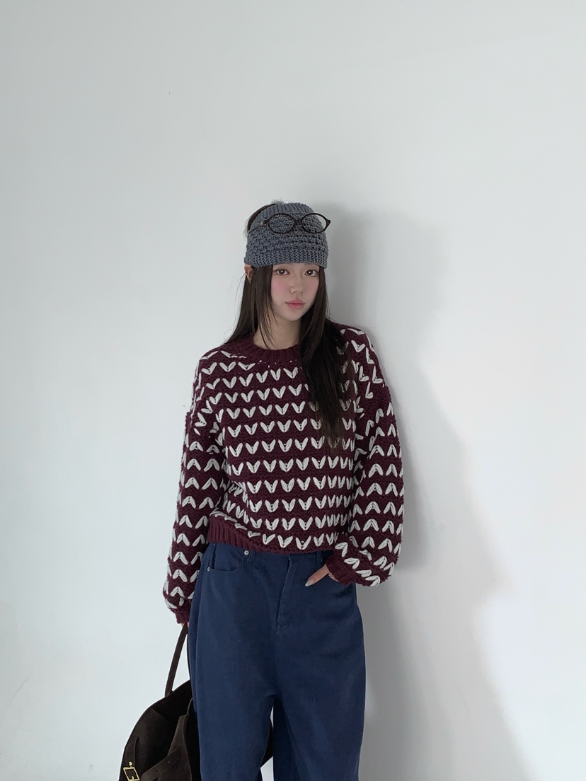 MAISONDEGLORY東大門代購女裝新款人氣時尚休閑熱賣針織衫Maison de glory針織衫