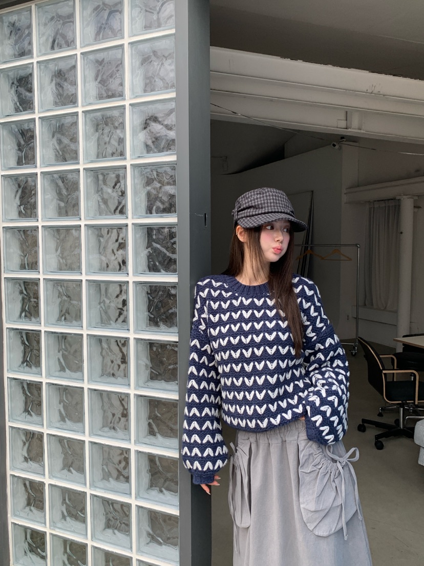 MAISONDEGLORY東大門代購女裝新款人氣時尚休閑熱賣針織衫Maison de glory針織衫