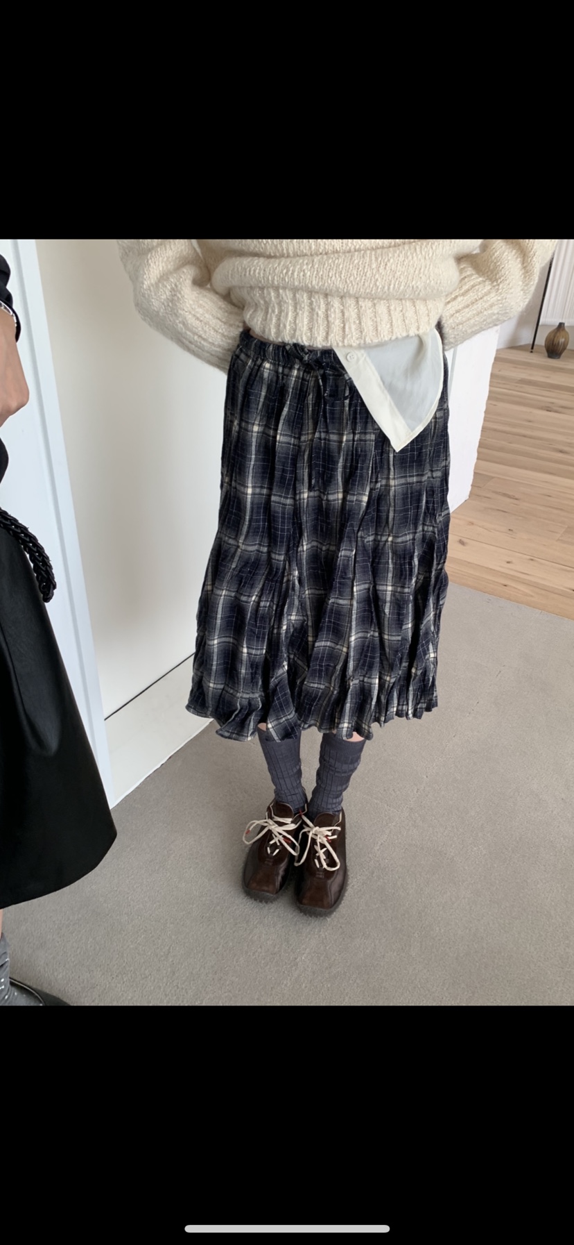 VAARA東大門代購女士新品時尚休閑真品人氣半身裙中短裙皺紋VAARA半身裙/中短裙