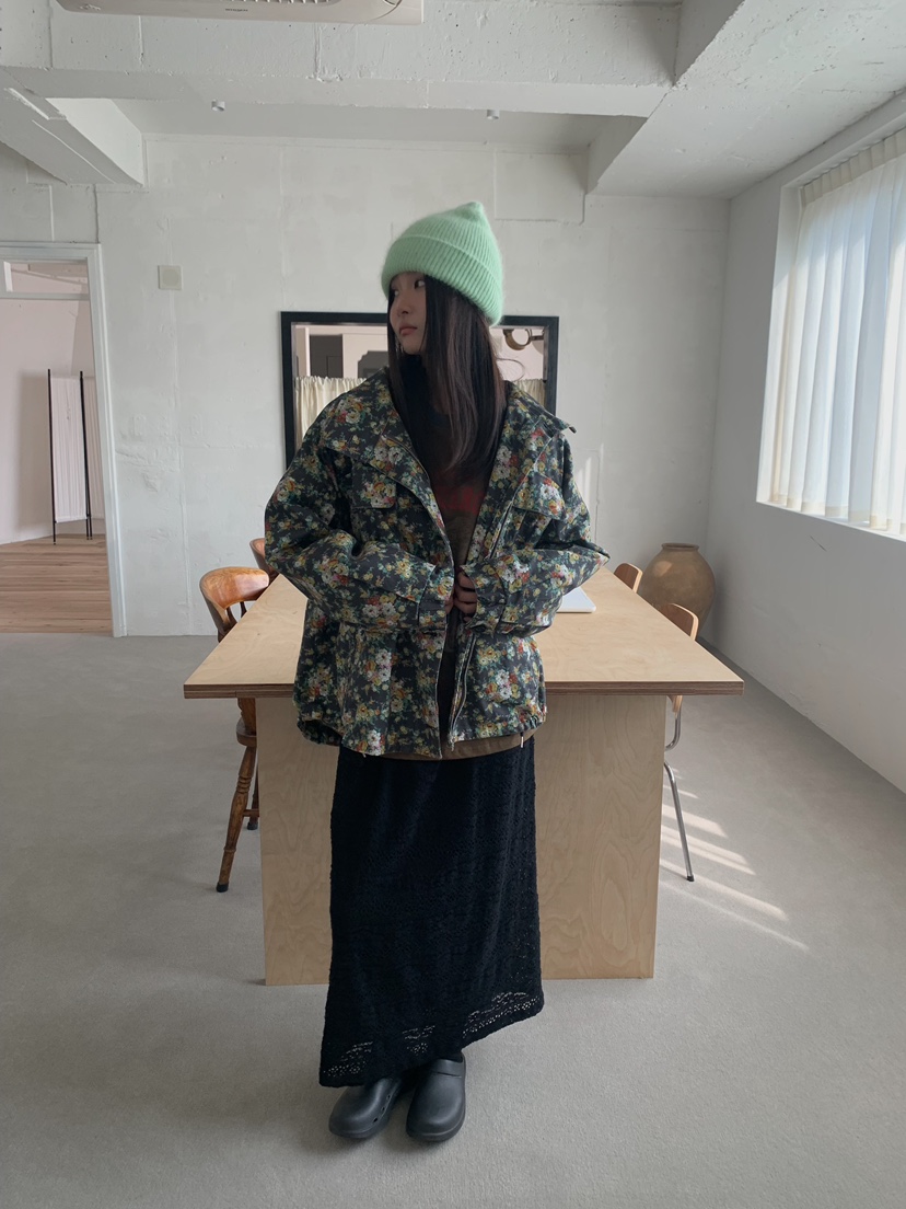 CAMEL-P韓國直郵女裝新品人氣夾克花朵Came_l 家夾克