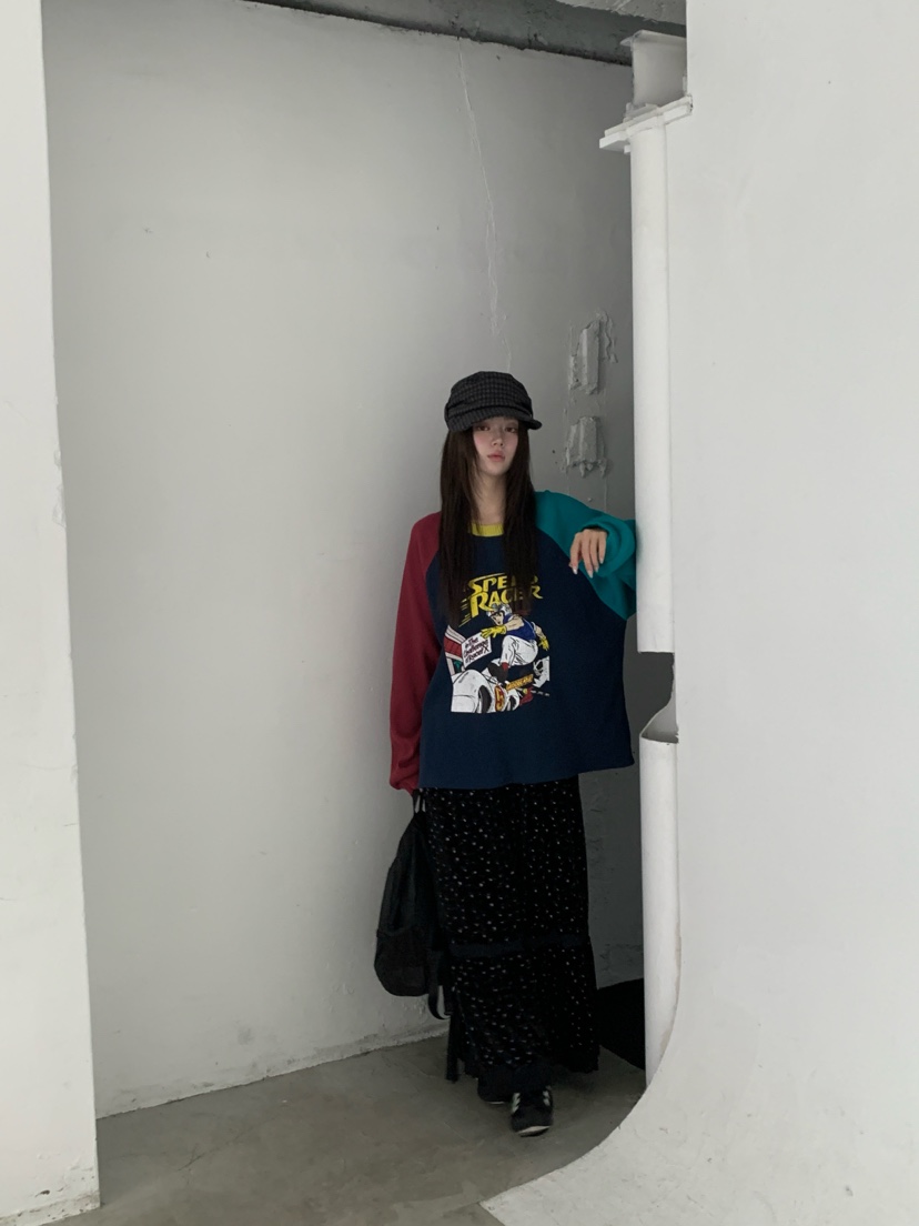 MAISONDEGLORY東大門代購女士新款熱賣人氣休閑時尚長袖T恤Maison de glory長袖T恤