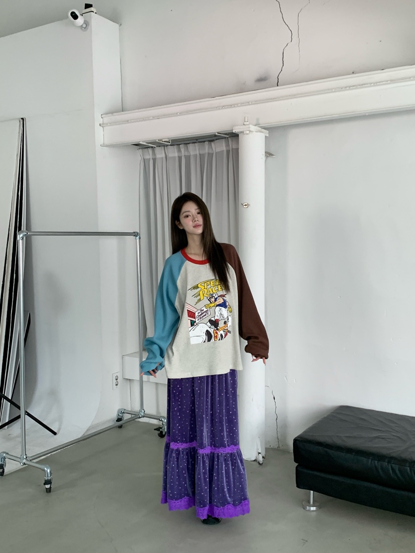 MAISONDEGLORY東大門代購女士新款熱賣人氣休閑時尚長袖T恤Maison de glory長袖T恤