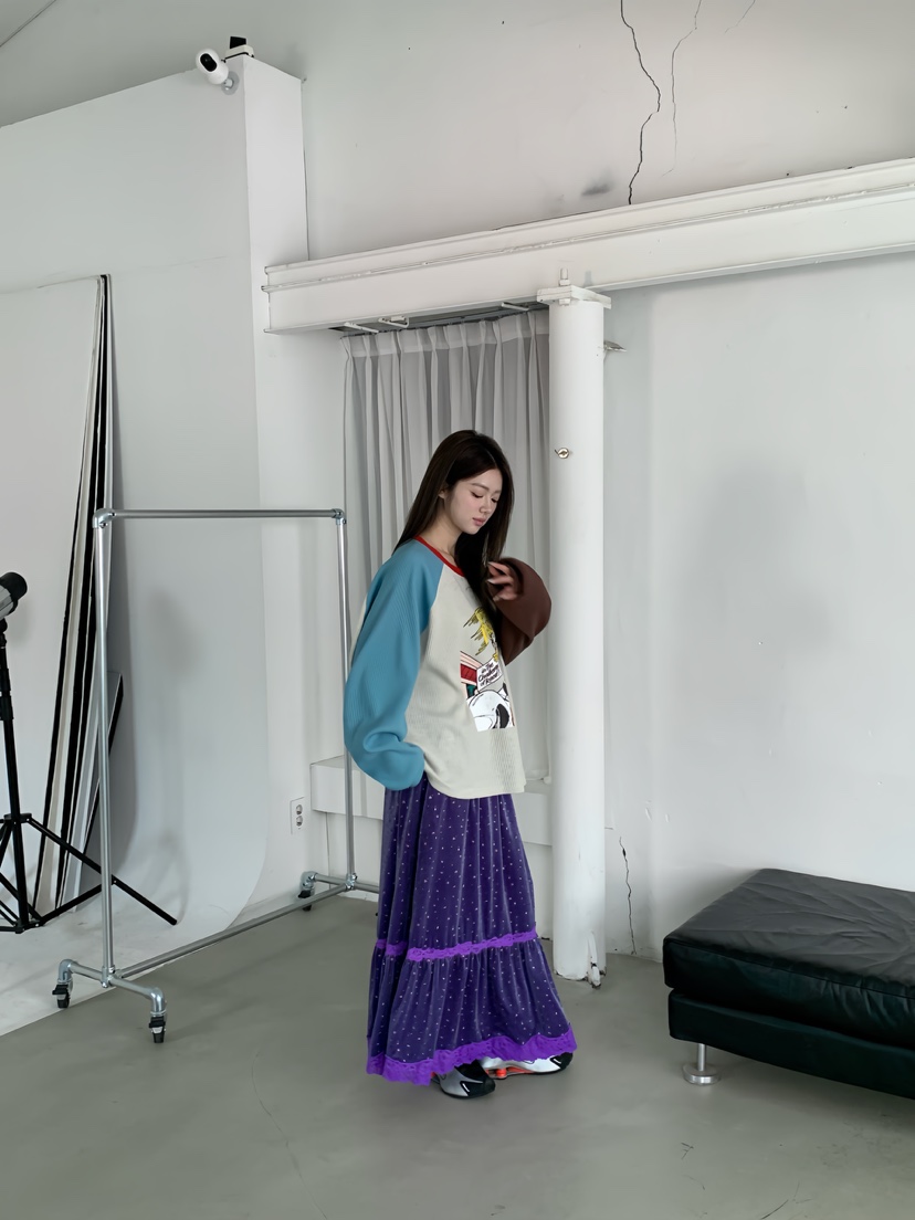 MAISONDEGLORY東大門代購女士新款熱賣人氣休閑時尚長袖T恤Maison de glory長袖T恤