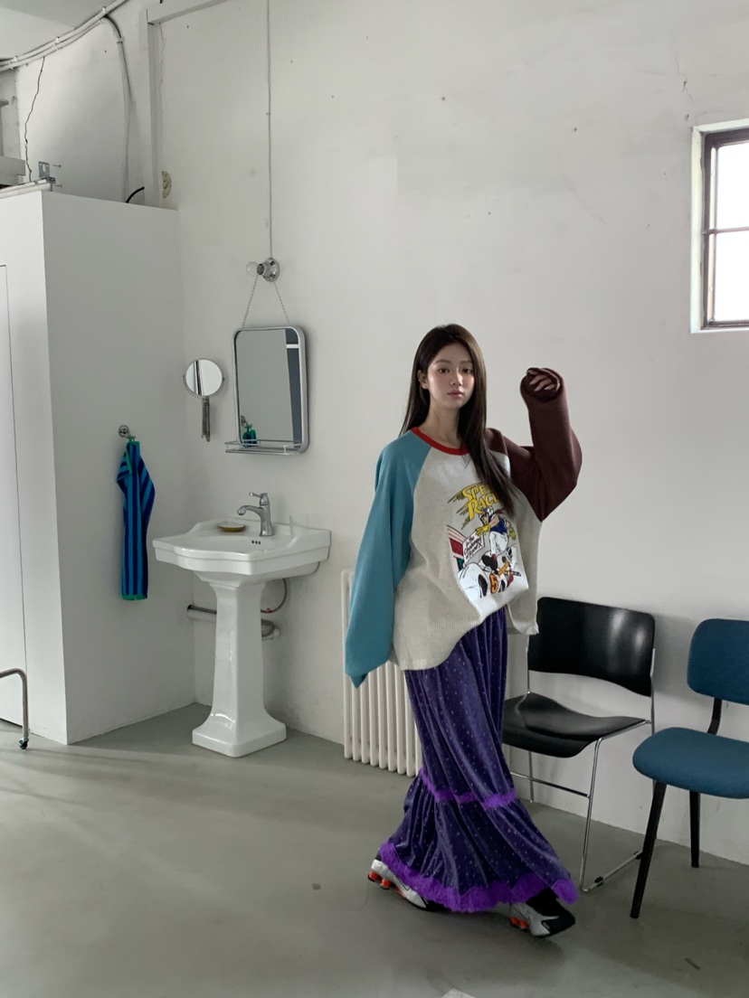 MAISONDEGLORY東大門代購女士新款熱賣人氣休閑時尚長袖T恤Maison de glory長袖T恤
