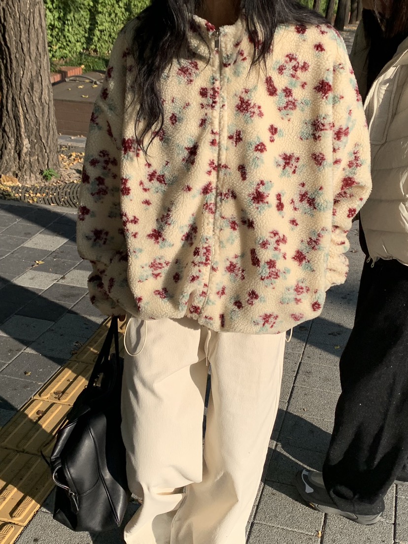 VAARA韓國直郵女士新品時尚休閑真品推薦人氣熱賣夾克花朵VAARA夾克