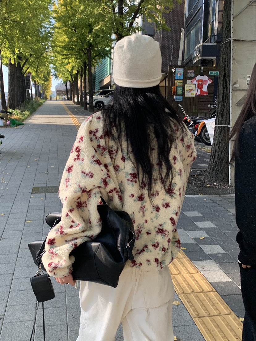 VAARA韓國直郵女士新品時尚休閑真品推薦人氣熱賣夾克花朵VAARA夾克
