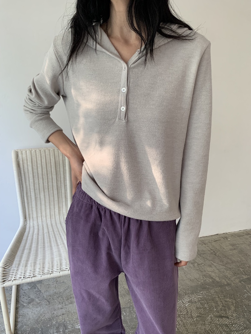 VAARA韓國直郵女士新款熱賣人氣真品休閑推薦長袖T恤連帽衫VAARA長袖T恤
