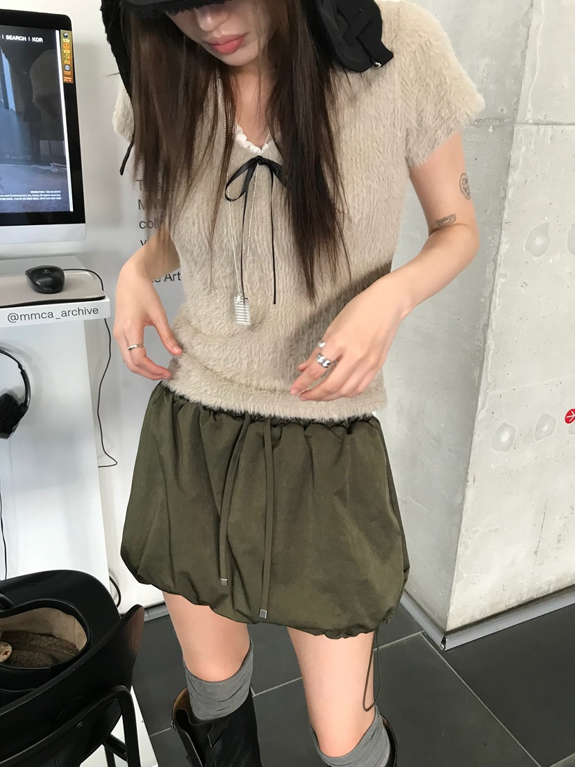ESCHER東大門直郵女裝新款熱賣休閑真品推薦人氣針織衫蓬松ESCHER針織衫