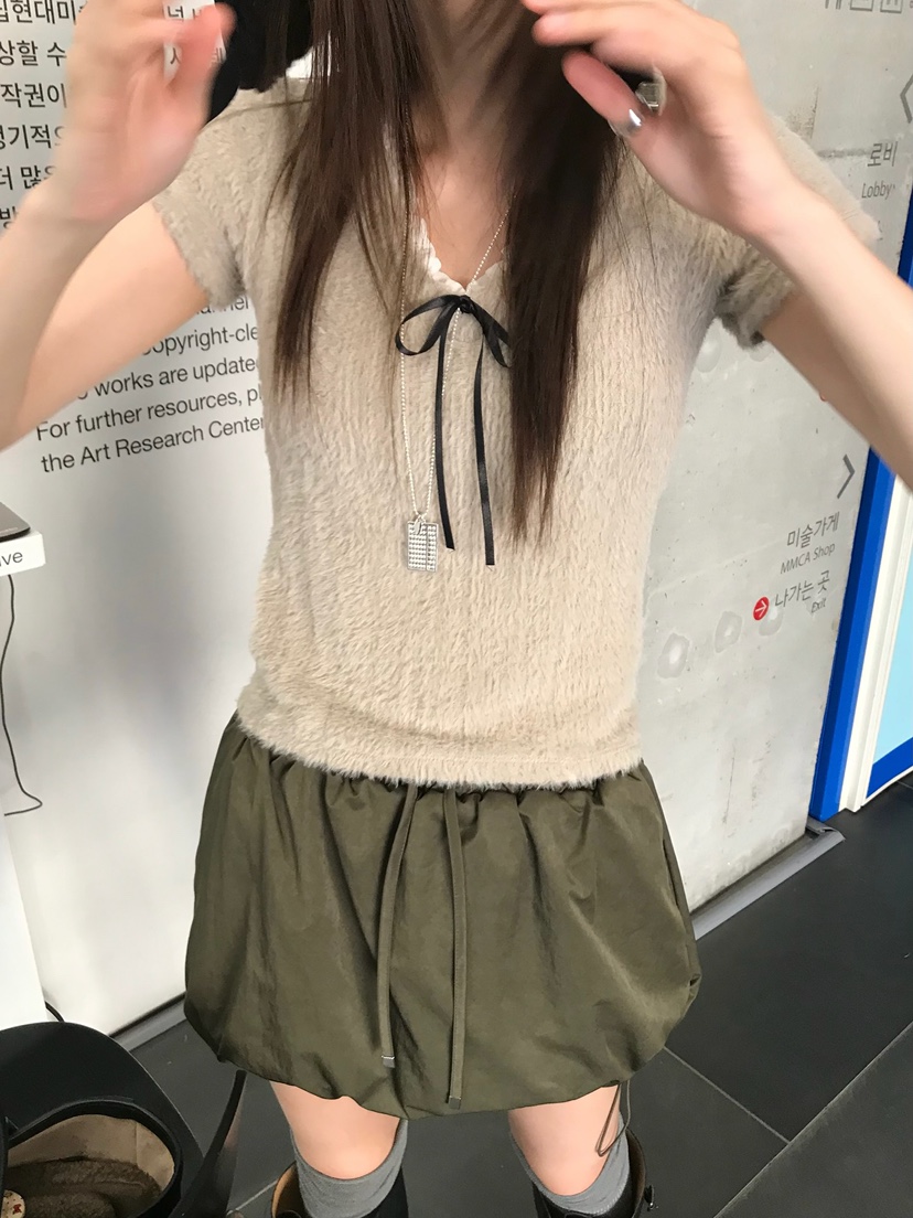ESCHER東大門直郵女裝新款熱賣休閑真品推薦人氣針織衫蓬松ESCHER針織衫