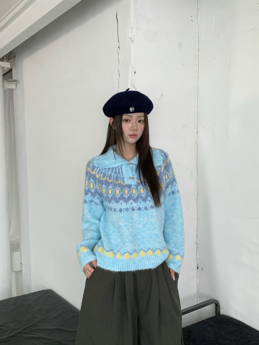 MAISONDEGLORY東大門代購女士新款推薦針織衫羊毛針織北歐Maison de glory針織衫