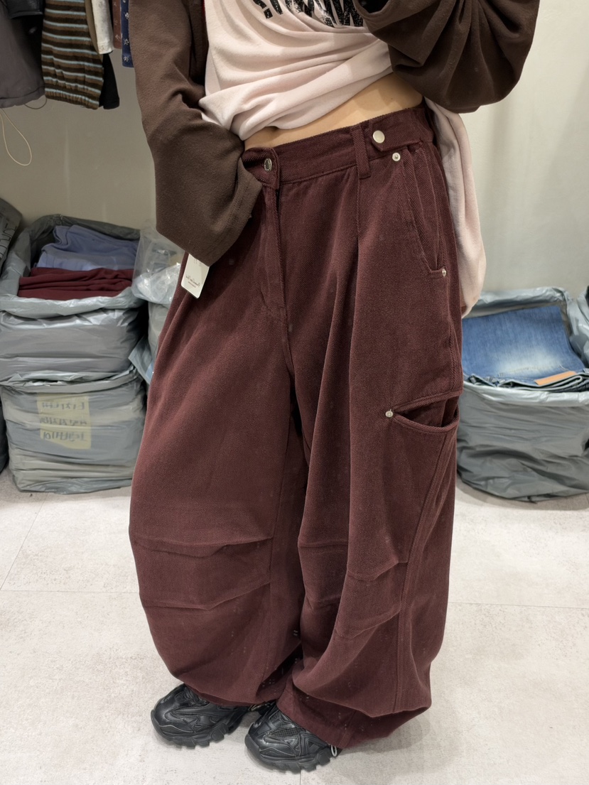 SHIRRING韓國直郵女裝新品時尚真品熱賣推薦休閑褲加絨磨毛SHIRRING休閑褲