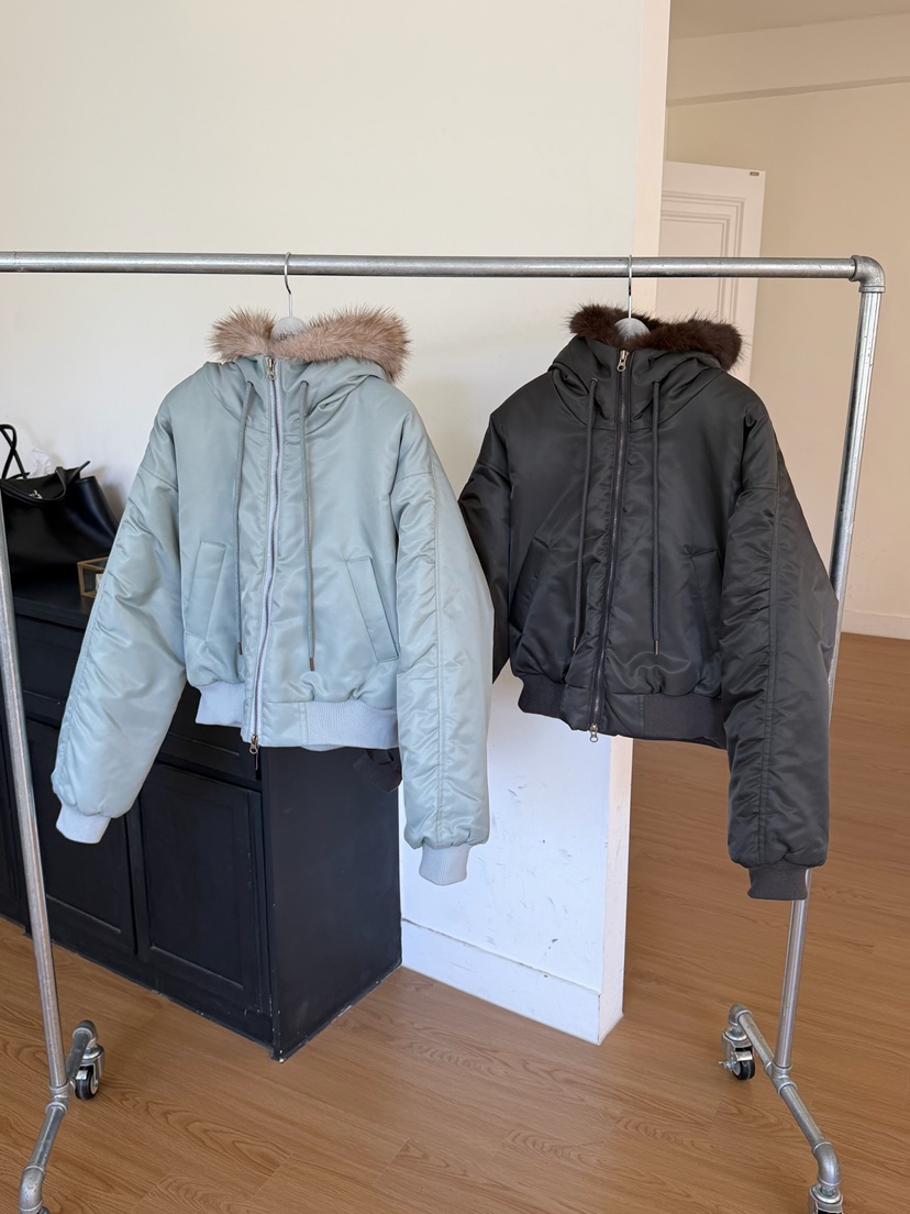 ESCHER東大門實拍女裝新款時尚職業人氣真品休閑短款棉服ESCHER短款棉服