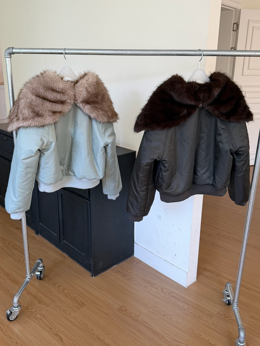 ESCHER東大門實拍女裝新款時尚職業人氣真品休閑短款棉服ESCHER短款棉服