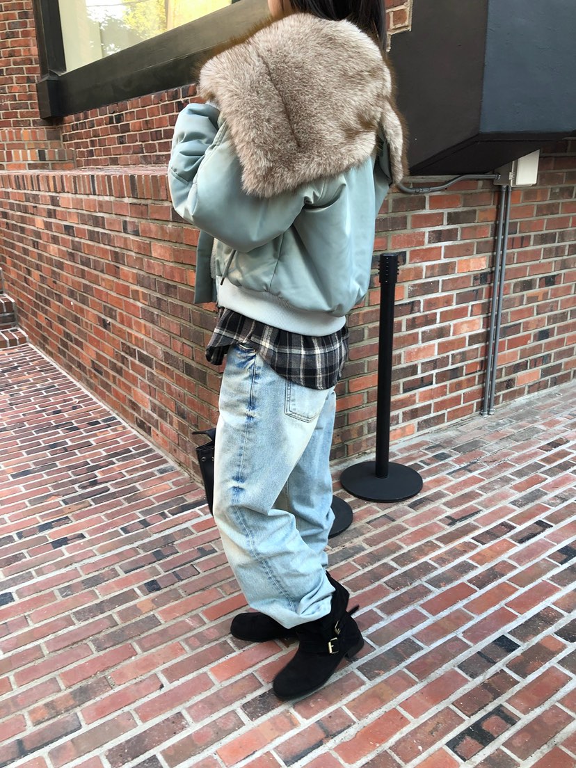 ESCHER東大門實拍女裝新款時尚職業人氣真品休閑短款棉服ESCHER短款棉服