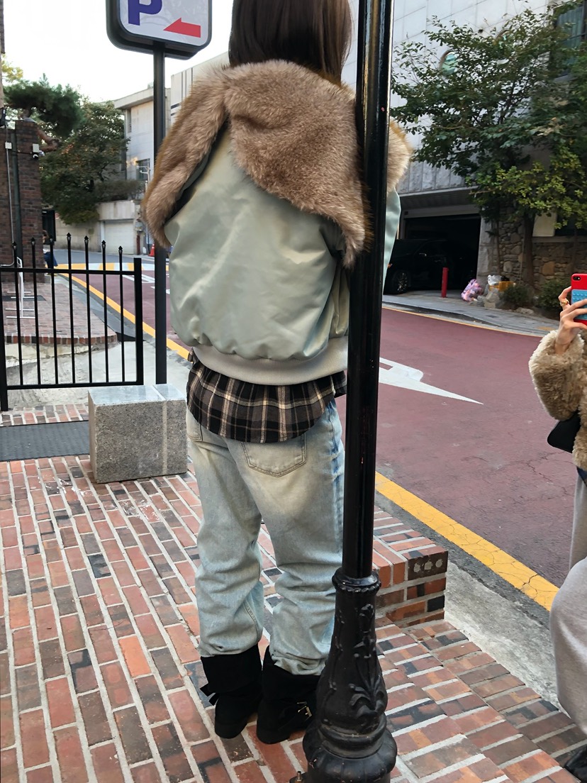ESCHER東大門實拍女裝新款時尚職業人氣真品休閑短款棉服ESCHER短款棉服
