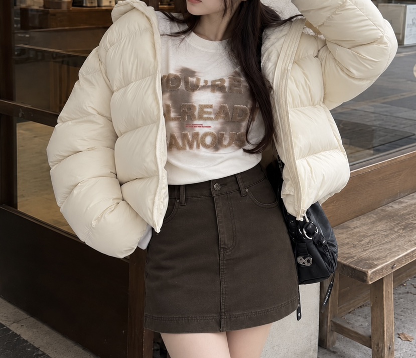 MABE韓國代購女裝新品推薦真品熱賣時尚休閑短款棉服羽絨服MABE短款棉服