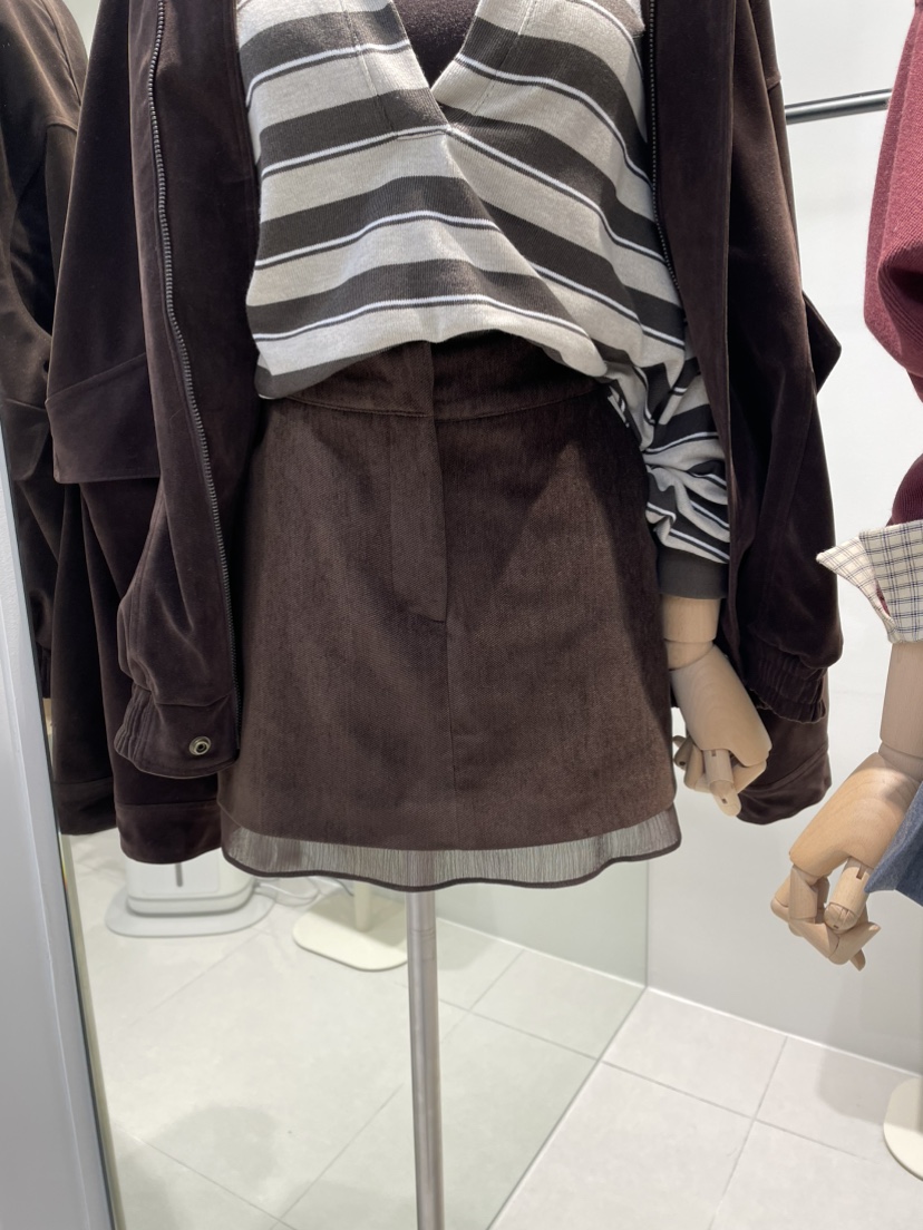 MUSK東大門代購女裝新品真品時尚人氣推薦熱賣裙褲天鵝絨MUSK裙褲圖色1