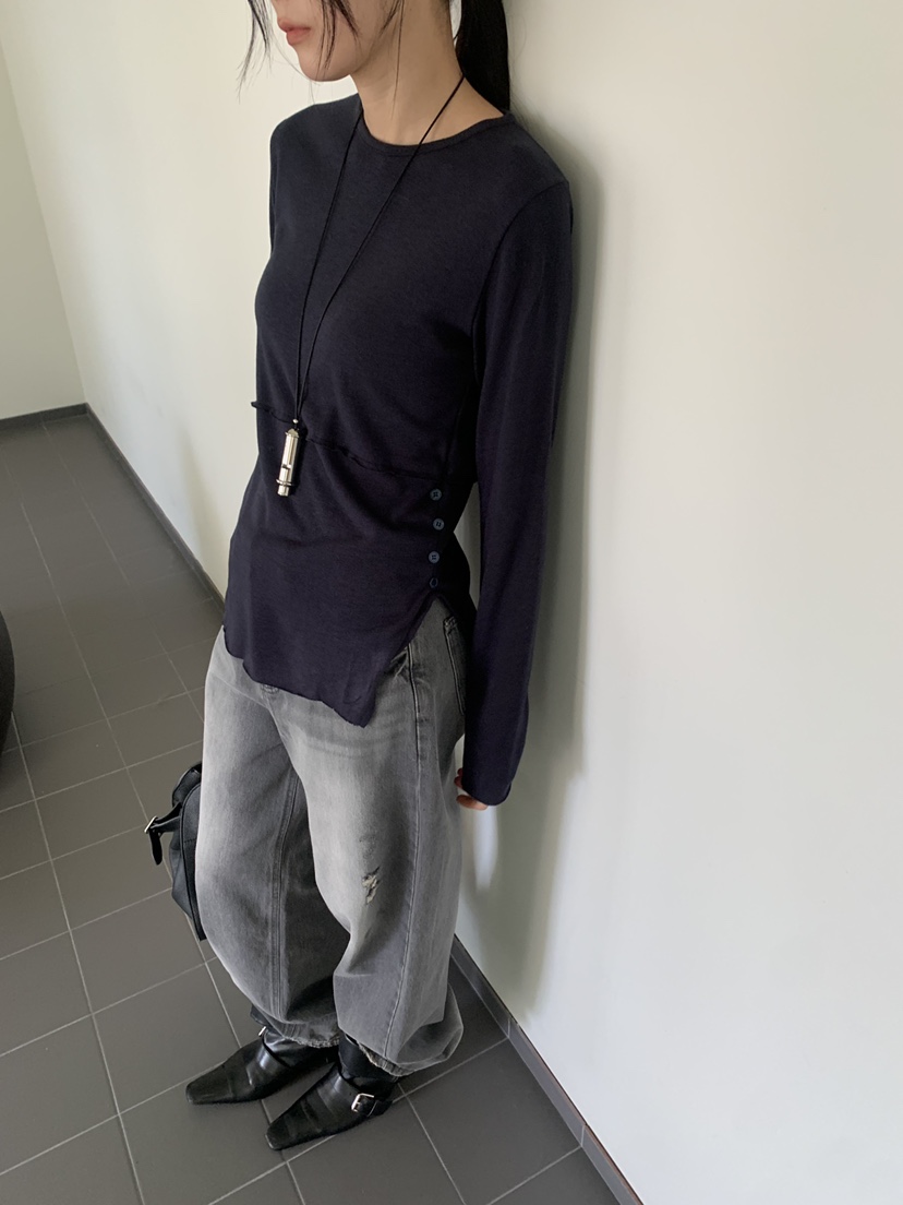 TRUE韓國代購女裝新款真品職業休閑時尚熱賣推薦人氣長袖T恤TRUE長袖T恤
