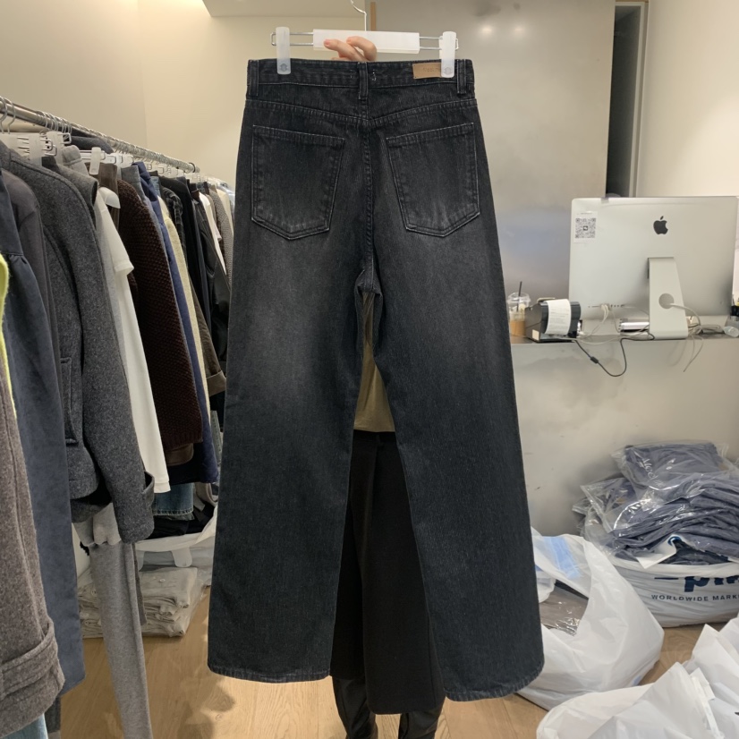 MEET ME東大門直郵女士新品人氣真品熱賣推薦牛仔褲羅紋Meet me牛仔褲