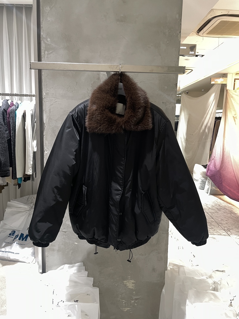 NUESE東大門實拍女裝新品時尚休閑職業熱賣推薦短款棉服jp棉NUESE短款棉服圖色1