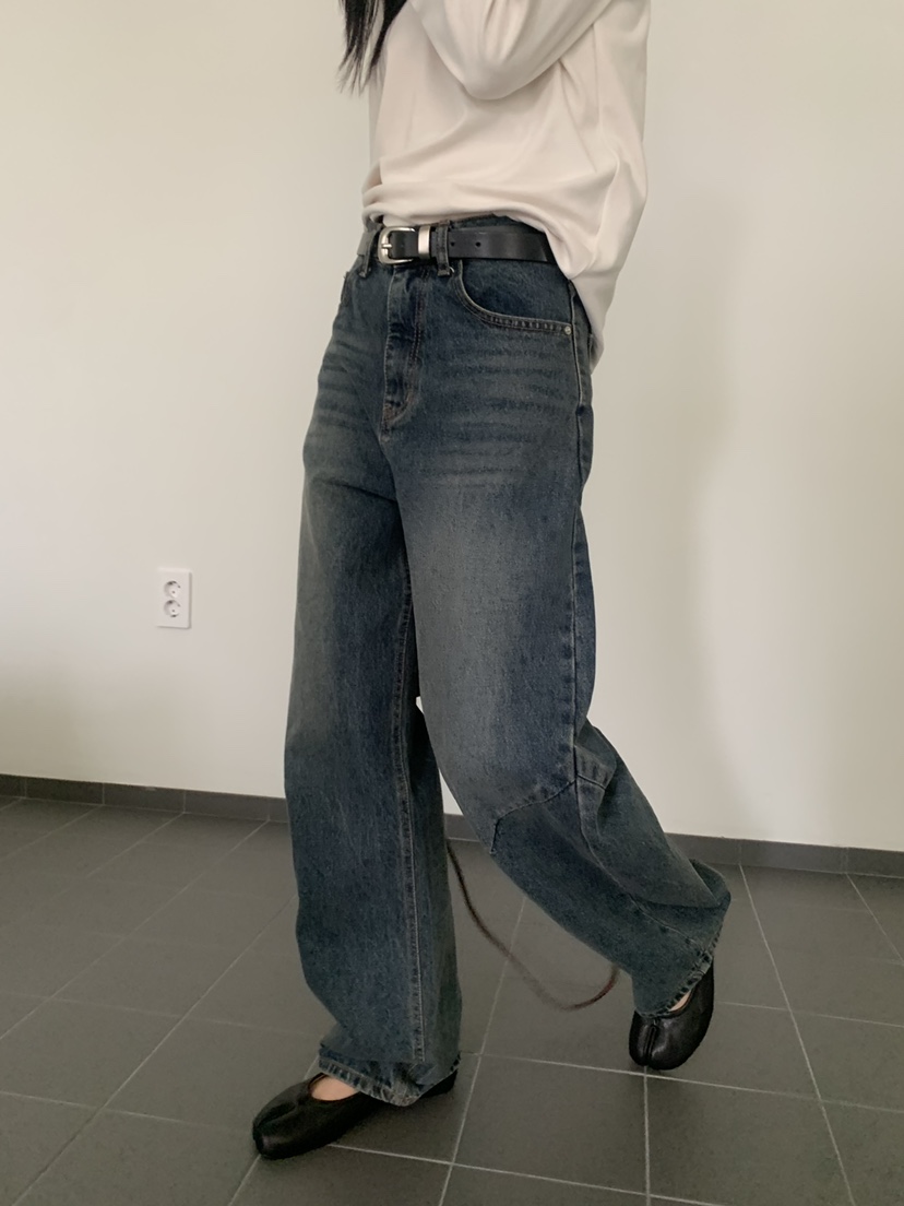 TRUE韓國直郵女裝新款推薦休閑人氣熱賣真品時尚牛仔褲TRUE牛仔褲