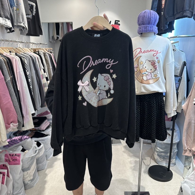 EVE韓國代購女士新品推薦真品熱賣時尚休閑人氣衛衣加絨EVE衛衣圖色3
