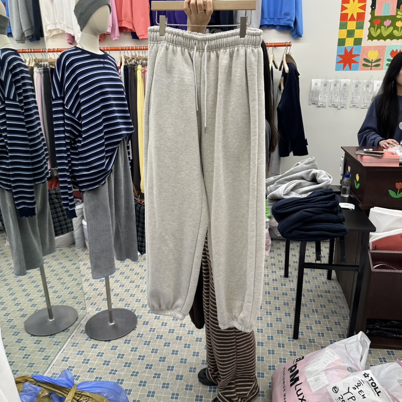 TOLL東大門代購女裝新款休閑真品熱賣推薦時尚休閑褲加絨TOLL休閑褲圖色3花灰色