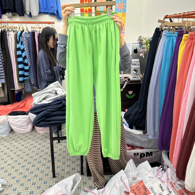 TOLL東大門代購女裝新款休閑真品熱賣推薦時尚休閑褲加絨TOLL休閑褲圖色11