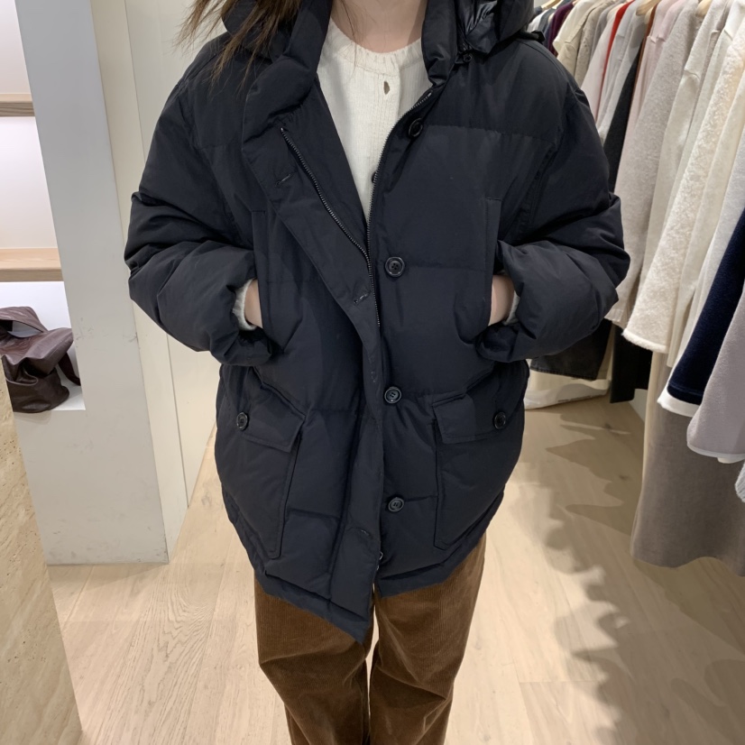 LIFFEY韓國直郵女裝新品休閑短款羽絨服帽子可拆卸羽絨服連帽鴨絨LIFFEY短款羽絨服圖色2
