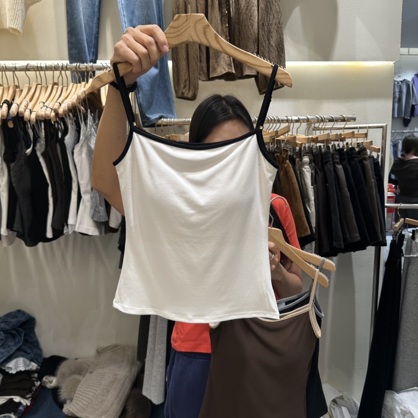 HIP.TIQUE東大門實拍女裝新品真品休閑時尚人氣吊帶背心HIP.TIQUE吊帶/背心圖色1