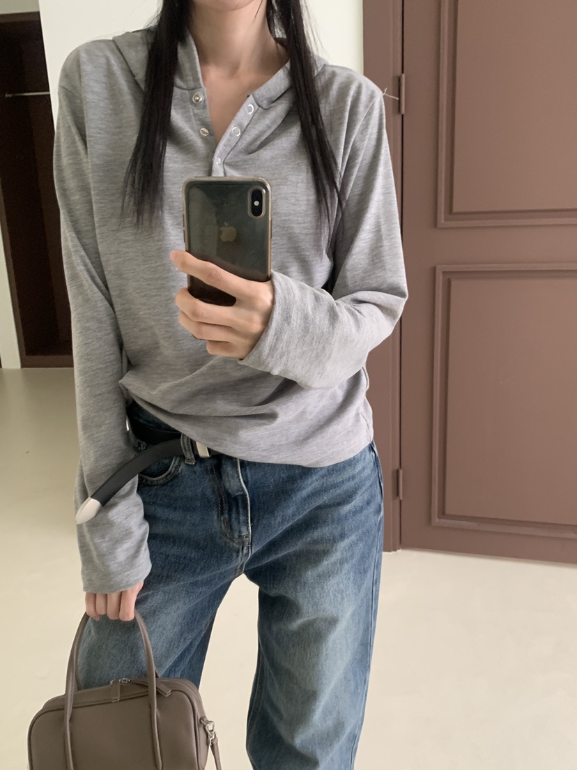 TRUE東大門實拍女士新品熱賣時尚推薦真品休閑長袖T恤連帽衫TRUE長袖T恤