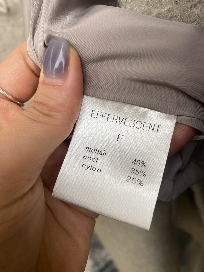 EFFERVESCENT東大門直郵女裝新款時尚推薦真品中長款大衣evc/effervescent中長款大衣
