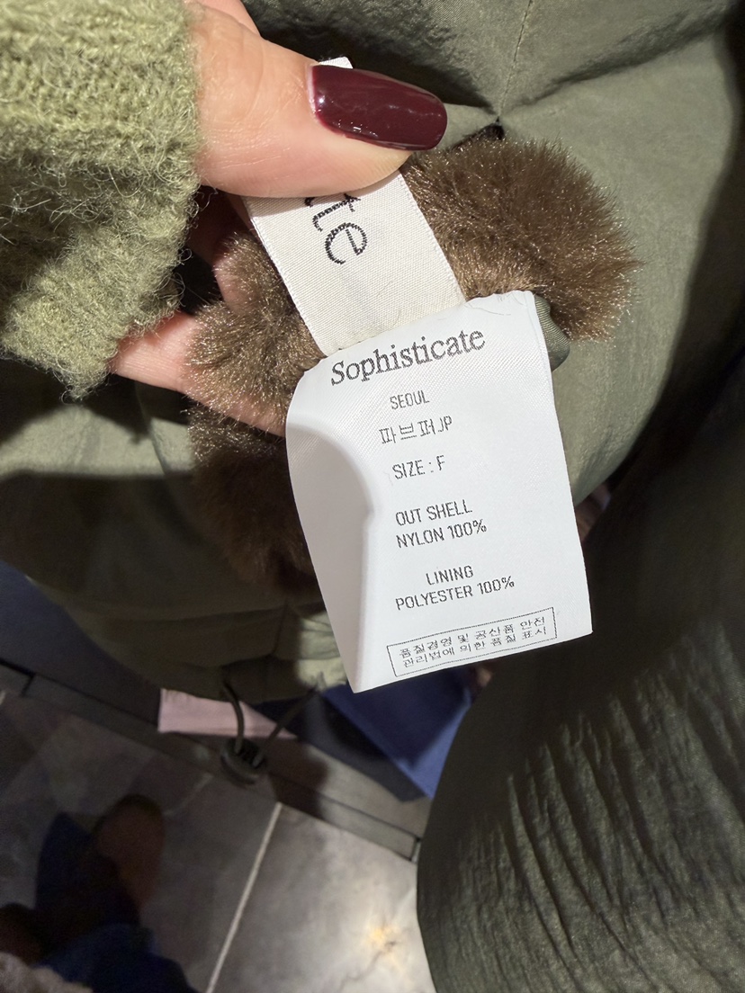 SOPHISTICATE韓國直郵女士新款人氣時尚短款棉服兩面穿雙面SOPHISTICATE短款棉服