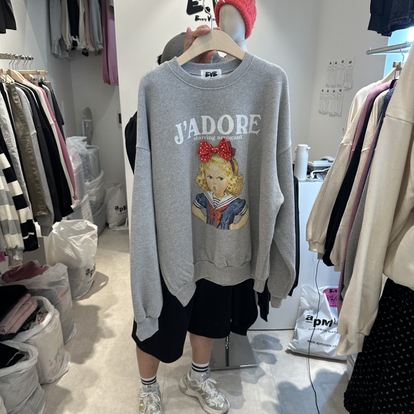 EVE韓國直郵女士新品時尚真品推薦熱賣休閑職業人氣衛衣EVE衛衣圖色2