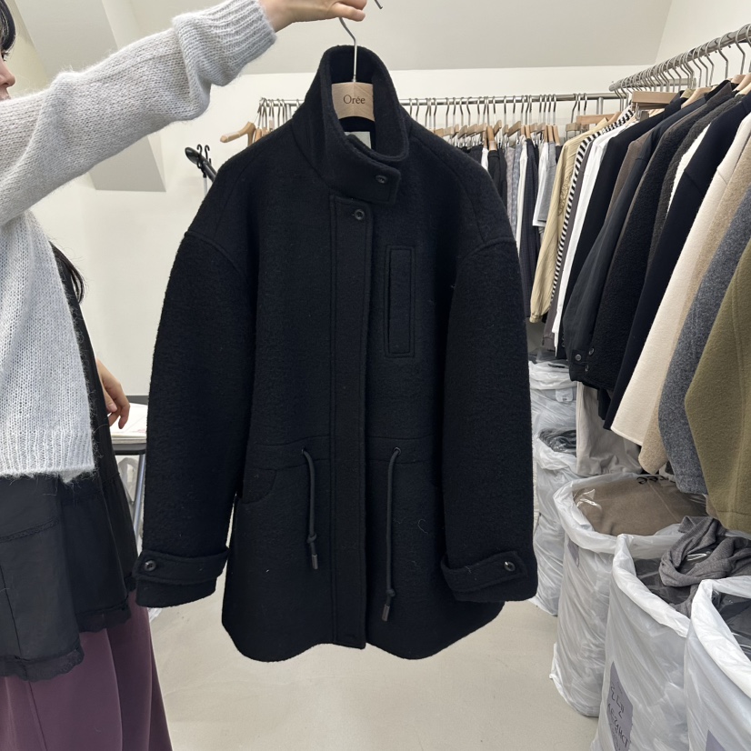 OREE韓國直郵女士新品休閑推薦真品人氣時尚熱賣短款大衣Oree短款大衣圖色3