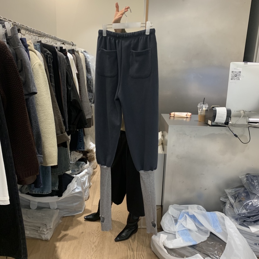 MEET ME韓國直郵女士新款時尚休閑真品推薦休閑褲加絨保暖Meet me休閑褲