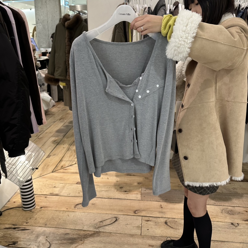 CREAM VILLA韓國直郵女裝新款職業開衫開衫CREAM VILLA開衫圖色3