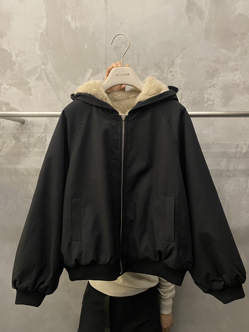 THE VETIVER-A東大門實拍女士新品推薦職業短款棉服翻領VETIVER短款棉服圖色1