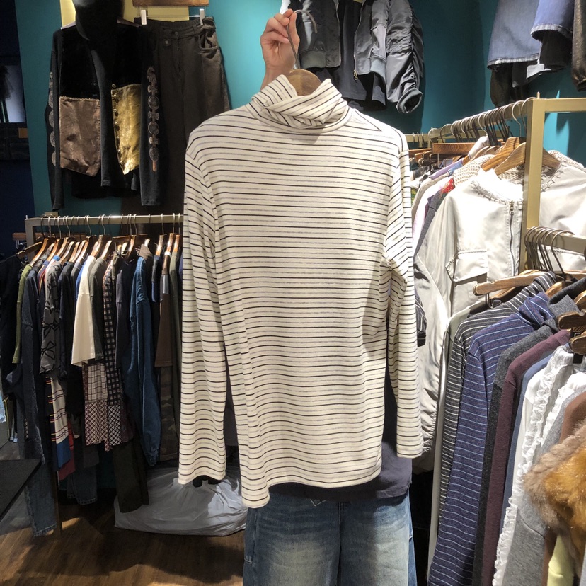 MERCI LINDA東大門實拍女士新品休閑真品長袖T恤高領長款MERCI LINDA長袖T恤圖色2