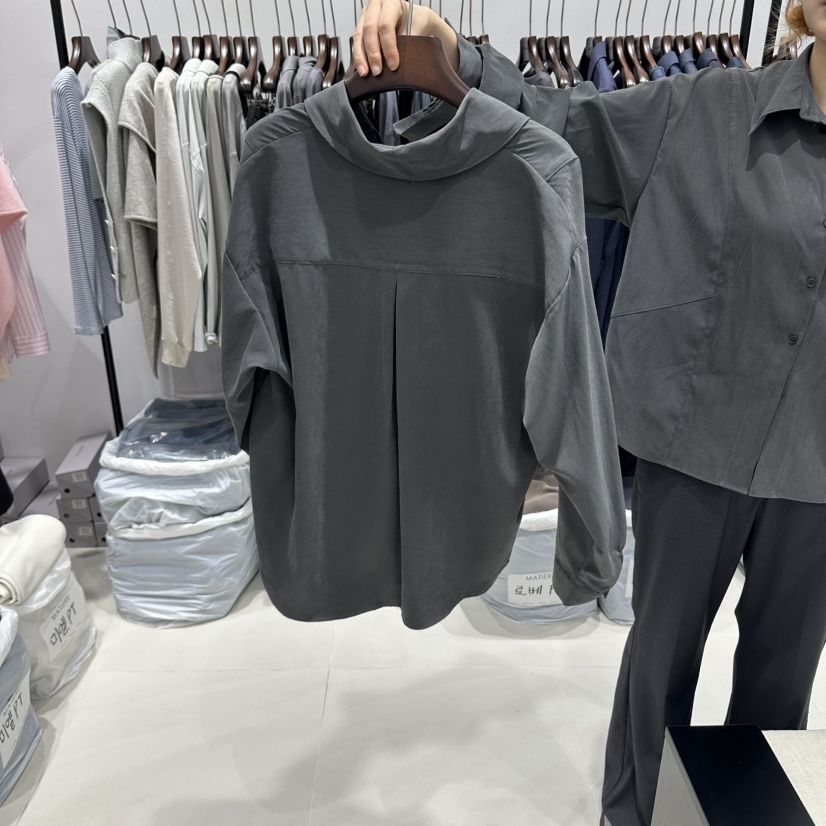 MATIERE韓國直郵女士新品職業時尚推薦休閑真品襯衫蕾絲衫MATIERE襯衫/蕾絲衫