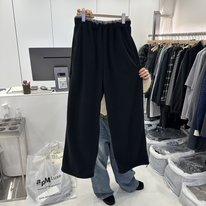 LUTH韓國直郵女士新款職業休閑真品時尚熱賣休閑褲加絨抓絨LUTH休閑褲圖色3