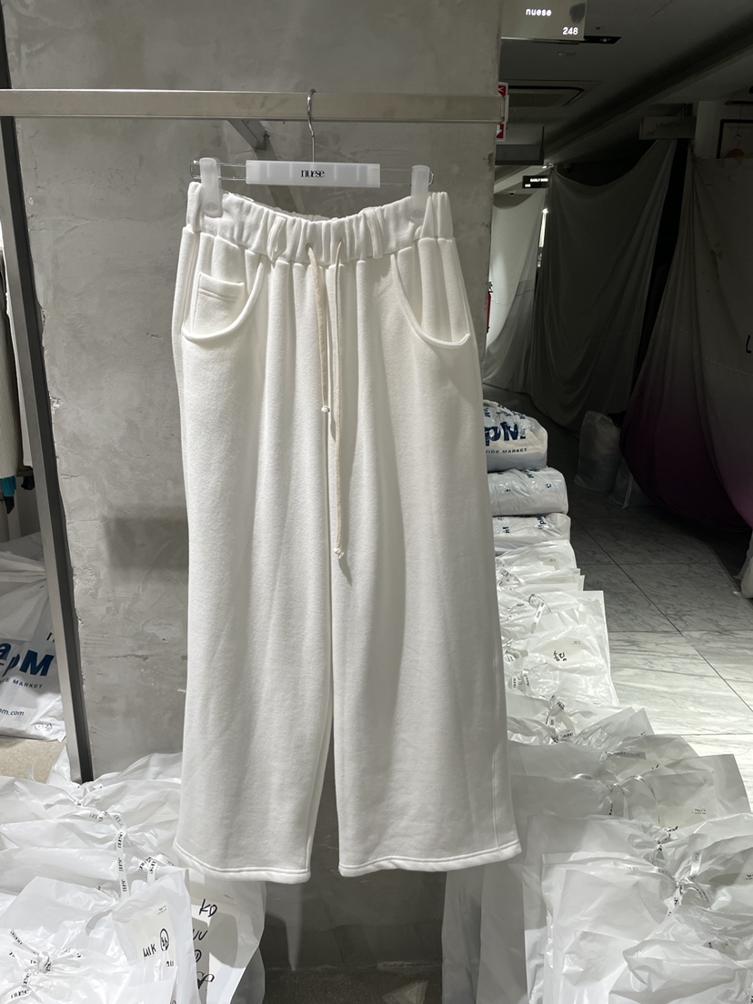 NUESE東大門代購女裝新品職業休閑時尚推薦熱賣休閑褲加絨NUESE休閑褲圖色3白