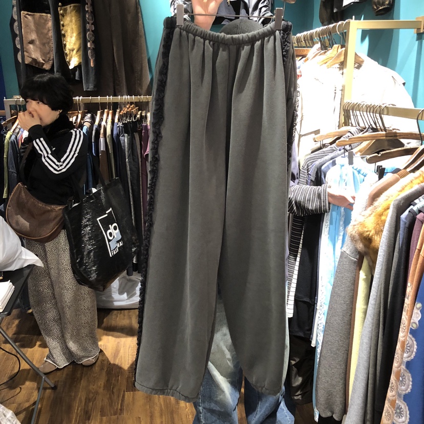 MERCI LINDA東大門代購女士新品熱賣休閑褲加絨蕾絲絲絨MERCI LINDA休閑褲圖色4