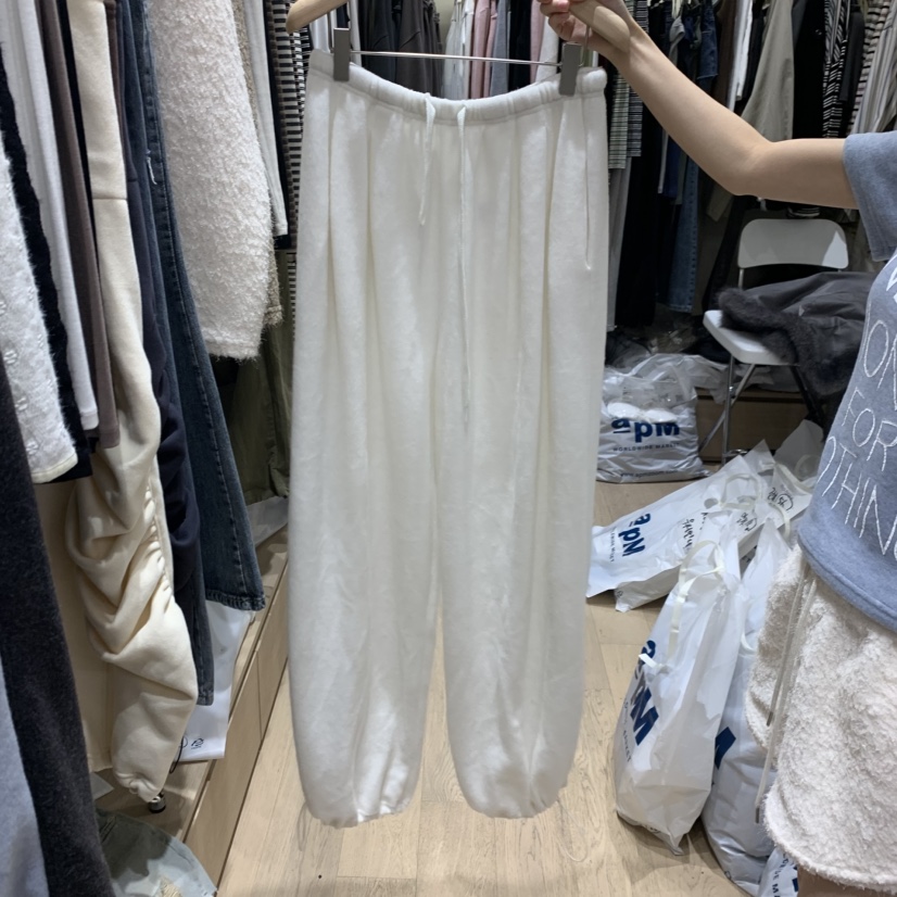 MONROE東大門代購女士新款真品休閑時尚休閑褲闊腿褲蓬松MONROE休閑褲圖色1
