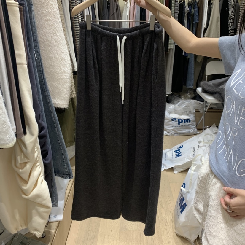 MONROE東大門代購女士新款真品休閑時尚休閑褲闊腿褲蓬松MONROE休閑褲圖色3